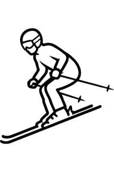 Ilustração sobre Portillo e turismo de neve no Chile